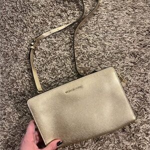 Michael Kors Gold Crossbody Bag